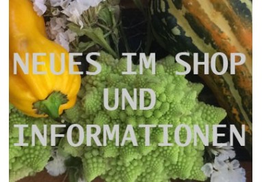Neues und Informationen im Shop